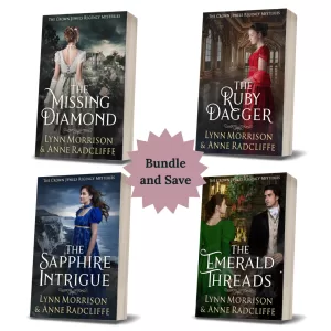 The Crown Jewels Regency Mysteries by Lynn Morrison and Anne Radcliffe - paperback bundle